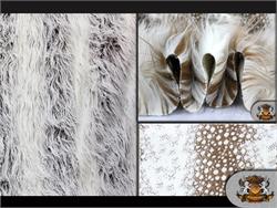 2 Tone Stripe Mongolian Faux Fur Fabrics
