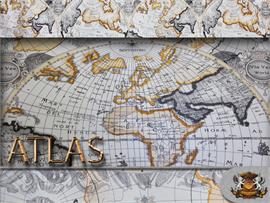 Atlas World Vinyl Fabric