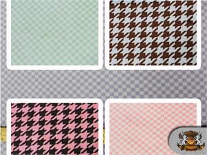 Minky Cuddle Checkers & Hounds Tooth Print Fabrics