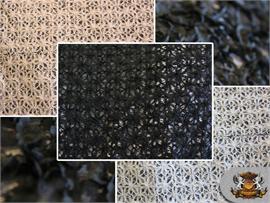 Mesh Lace Floral Ruffles Fabric