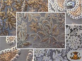Sequin Floral Blossom Fabrics