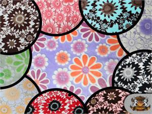 Minky Cuddle Floral Print Fabrics