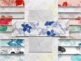 Mesh Lace Floral Amaranth Fabrics