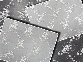 Mesh Lace Floral Glitter Vines Fabrics