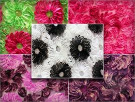 Mesh Sequin 2 Tone Flower Power Fabrics