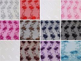 Mesh Fabric Floral 3D French Style