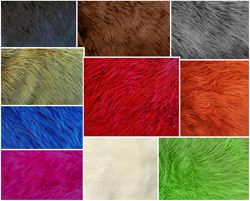 Mongolian Solid Faux Fur Fabrics