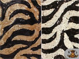 Zebra Print Sequin Fabrics