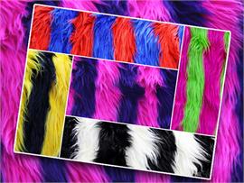 2 Tone Shaggy Stripes Fabric