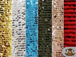 Sequin Small Stretch Oval Teardrop Fabric