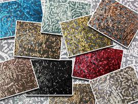 Sequin Semi Seaweed Fabrics