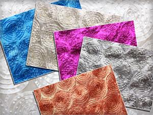 Taffeta Rosette Swirl Fabrics