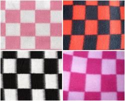 Fleece Fabric Printed Checkers