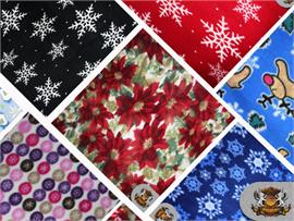 Fleece Fabric Printed Christmas