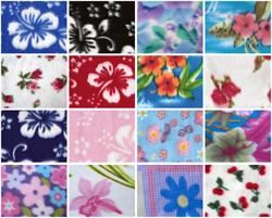 Fleece Fabric Printed Floral