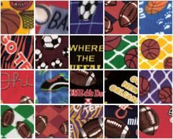 Fleece Fabric Printed Sports