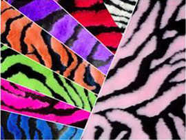 Zebra Faux Fur Fabrics